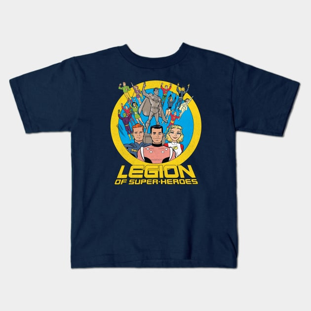 Legion of Super-Heroes Kids T-Shirt by tdilport